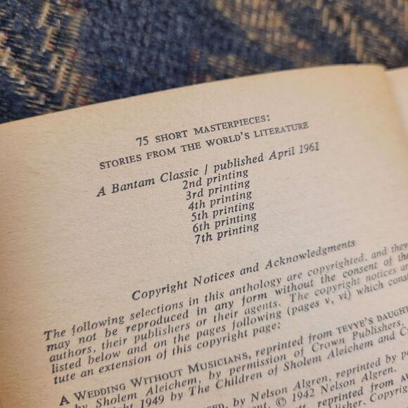 Vintage 75 Short Masterpieces: Stories from the World's Literature - Picture 2 of 6